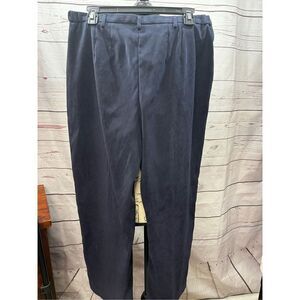 Coldwater Creek Navy Blue Pleated‎ Wide Leg Trousers Pants Womens 14P